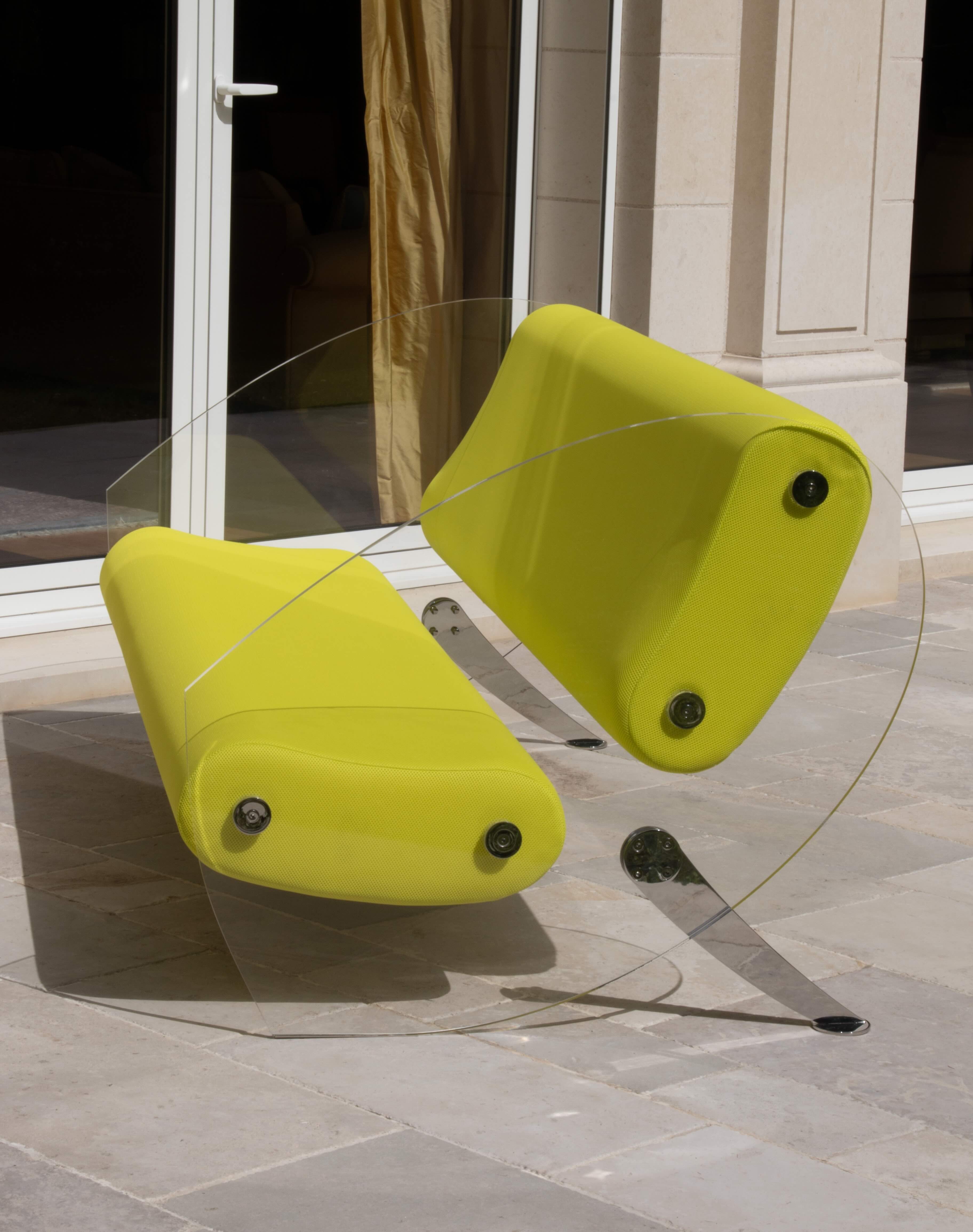 MW07 Design sofa - Foam Seat - Acrylic glass