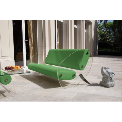 Designer-Sofa MW07 aus Acrylglas - Schaumstoffsitz - Handgefertigt in Frankreich. Designer-Sofa MW07 aus Acrylglas - Schaumstoffsitz - Handgefertigt in Frankreich.