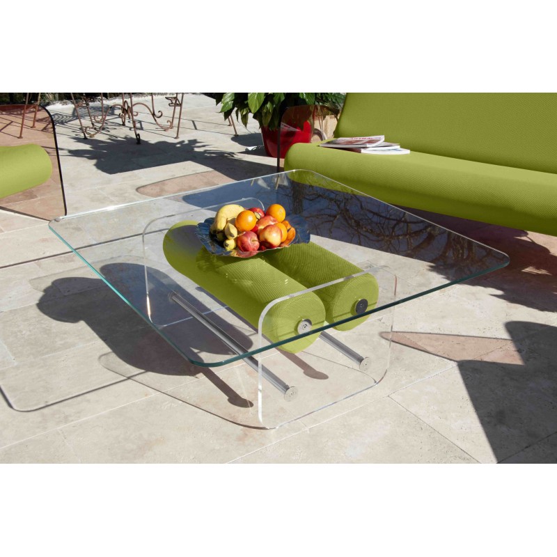 Handgemachter MW Design Tisch aus Glas in Frankreich. Von Olivier Santini. Handgemachter MW Design Tisch aus Glas in Frankreich. Von Olivier Santini.