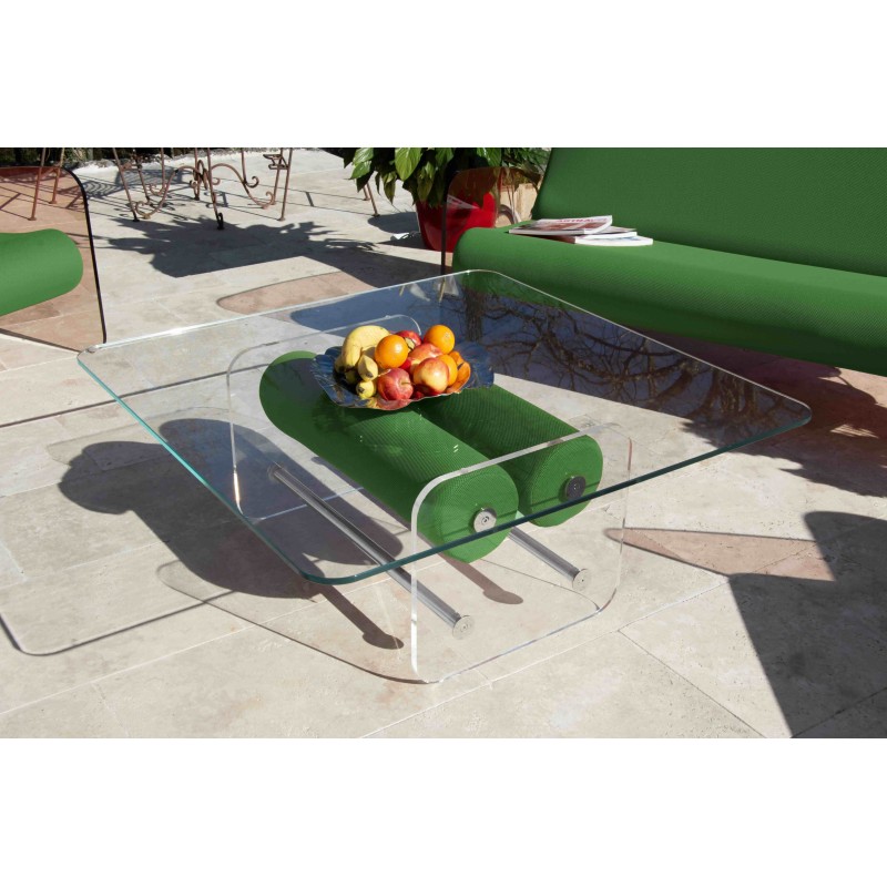 Handgemachter MW Design Tisch aus Glas in Frankreich. Von Olivier Santini. Handgemachter MW Design Tisch aus Glas in Frankreich. Von Olivier Santini.