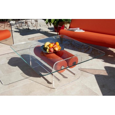 Handgemachter MW Design Tisch aus Glas in Frankreich. Von Olivier Santini. Handgemachter MW Design Tisch aus Glas in Frankreich. Von Olivier Santini.