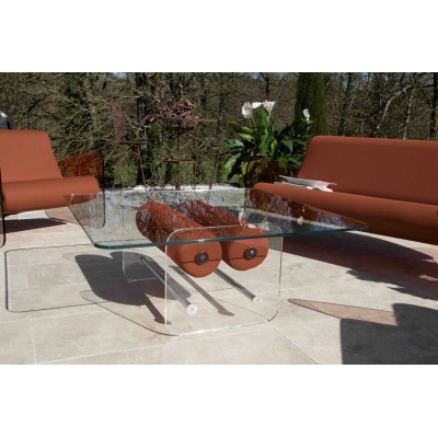Handgemachter MW Design Tisch aus Glas in Frankreich. Von Olivier Santini. Handgemachter MW Design Tisch aus Glas in Frankreich. Von Olivier Santini.