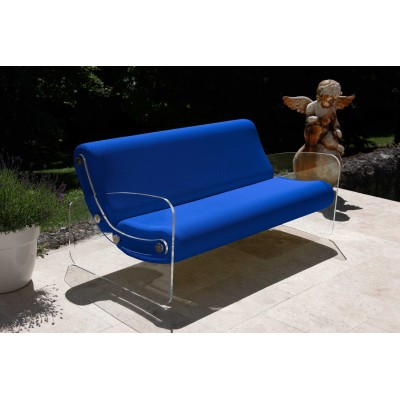 Designer-Sofa MW01 aus Acrylglas - Schaumstoffsitz - Handgefertigt in Frankreich. Designer-Sofa MW01 aus Acrylglas - Schaumstoffsitz - Handgefertigt in Frankreich.