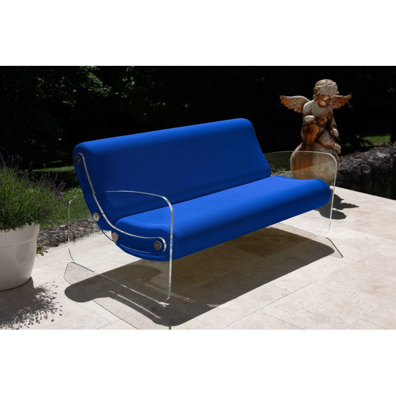 Designer-Sofa MW01 aus Acrylglas - Schaumstoffsitz - Handgefertigt in Frankreich. Designer-Sofa MW01 aus Acrylglas - Schaumstoffsitz - Handgefertigt in Frankreich.