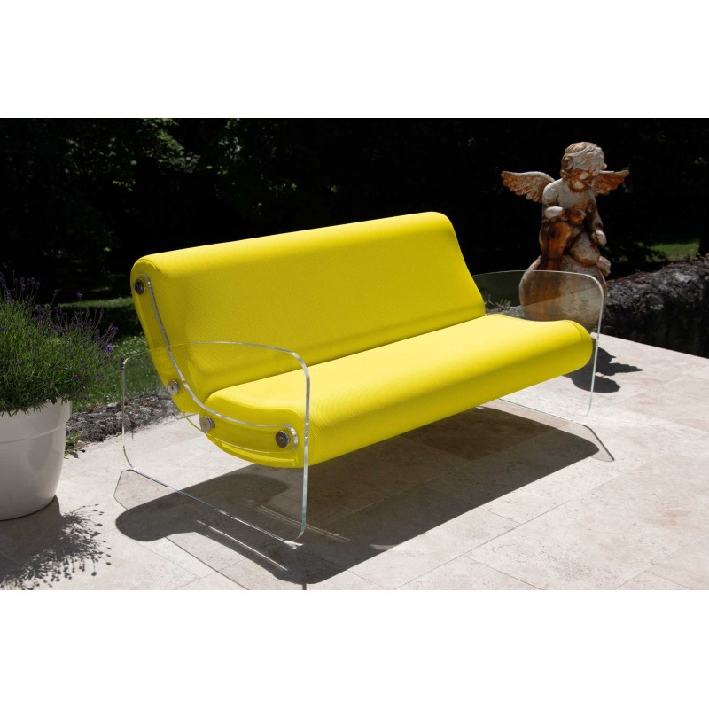 Designer-Sofa MW01 aus Acrylglas - Schaumstoffsitz - Handgefertigt in Frankreich. Designer-Sofa MW01 aus Acrylglas - Schaumstoffsitz - Handgefertigt in Frankreich.