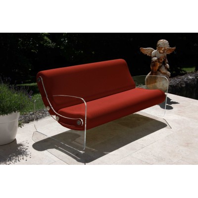 Designer-Sofa MW01 aus Acrylglas - Schaumstoffsitz - Handgefertigt in Frankreich. Designer-Sofa MW01 aus Acrylglas - Schaumstoffsitz - Handgefertigt in Frankreich.