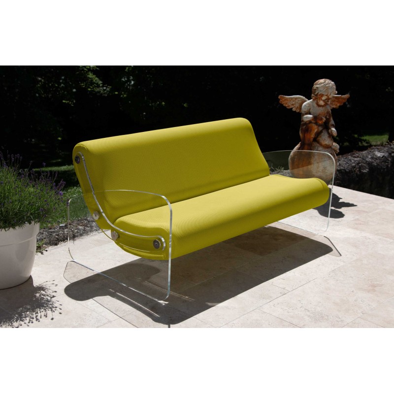 Designer-Sofa MW01 aus Acrylglas - Schaumstoffsitz - Handgefertigt in Frankreich. Designer-Sofa MW01 aus Acrylglas - Schaumstoffsitz - Handgefertigt in Frankreich.