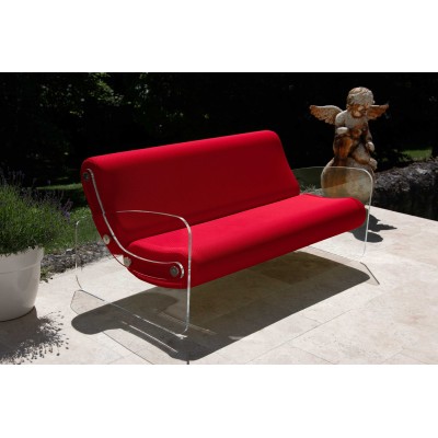 Designer-Sofa MW01 aus Acrylglas - Schaumstoffsitz - Handgefertigt in Frankreich. Designer-Sofa MW01 aus Acrylglas - Schaumstoffsitz - Handgefertigt in Frankreich.