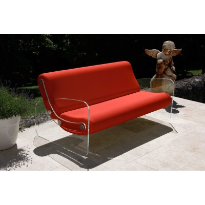 Designer-Sofa MW01 aus Acrylglas - Schaumstoffsitz - Handgefertigt in Frankreich. Designer-Sofa MW01 aus Acrylglas - Schaumstoffsitz - Handgefertigt in Frankreich.