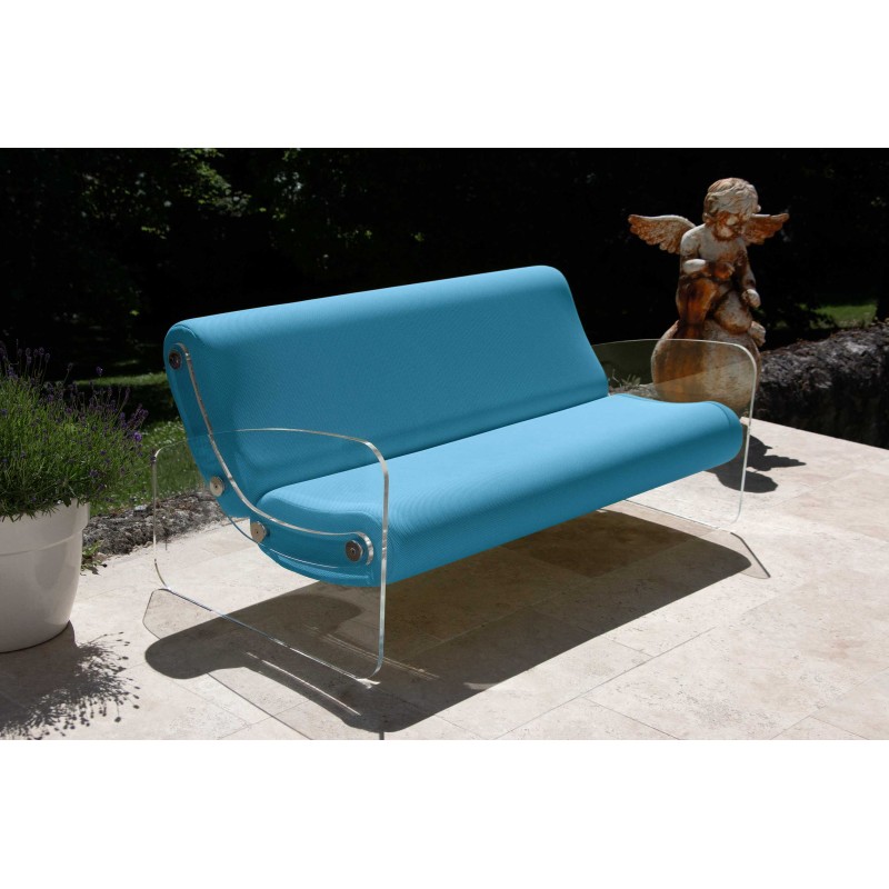 Designer-Sofa MW01 aus Acrylglas - Schaumstoffsitz - Handgefertigt in Frankreich. Designer-Sofa MW01 aus Acrylglas - Schaumstoffsitz - Handgefertigt in Frankreich.