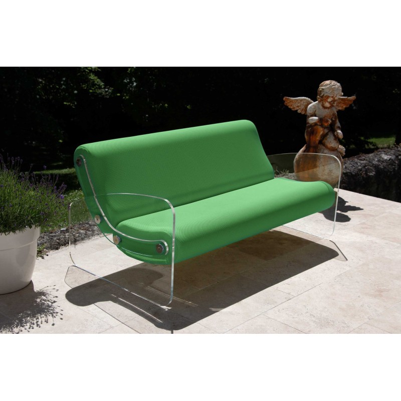 Designer-Sofa MW01 aus Acrylglas - Schaumstoffsitz - Handgefertigt in Frankreich. Designer-Sofa MW01 aus Acrylglas - Schaumstoffsitz - Handgefertigt in Frankreich.