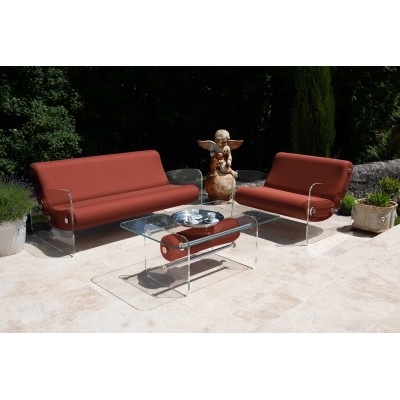Designer-Sofa MW01 aus Acrylglas - Schaumstoffsitz - Handgefertigt in Frankreich. Designer-Sofa MW01 aus Acrylglas - Schaumstoffsitz - Handgefertigt in Frankreich.