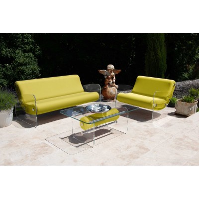 Designer-Sofa MW01 aus Acrylglas - Schaumstoffsitz - Handgefertigt in Frankreich. Designer-Sofa MW01 aus Acrylglas - Schaumstoffsitz - Handgefertigt in Frankreich.