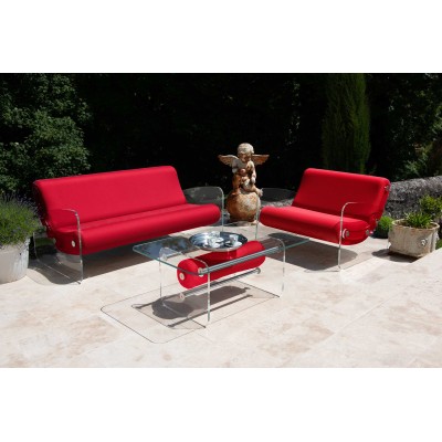 Designer-Sofa MW01 aus Acrylglas - Schaumstoffsitz - Handgefertigt in Frankreich. Designer-Sofa MW01 aus Acrylglas - Schaumstoffsitz - Handgefertigt in Frankreich.