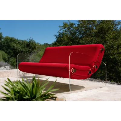 Designer-Sofa MW01 aus Acrylglas - Schaumstoffsitz - Handgefertigt in Frankreich. Designer-Sofa MW01 aus Acrylglas - Schaumstoffsitz - Handgefertigt in Frankreich.