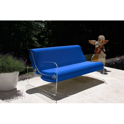 Designer-Sofa MW01 aus Acrylglas - Schaumstoffsitz - Handgefertigt in Frankreich. Designer-Sofa MW01 aus Acrylglas - Schaumstoffsitz - Handgefertigt in Frankreich.