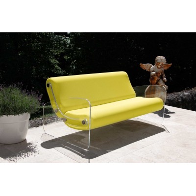 Designer-Sofa MW01 aus Acrylglas - Schaumstoffsitz - Handgefertigt in Frankreich. Designer-Sofa MW01 aus Acrylglas - Schaumstoffsitz - Handgefertigt in Frankreich.