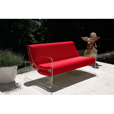 Designer-Sofa MW01 aus Acrylglas - Schaumstoffsitz - Handgefertigt in Frankreich. Designer-Sofa MW01 aus Acrylglas - Schaumstoffsitz - Handgefertigt in Frankreich.