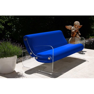 Designer-Sofa MW01 aus Acrylglas - Schaumstoffsitz - Handgefertigt in Frankreich. Designer-Sofa MW01 aus Acrylglas - Schaumstoffsitz - Handgefertigt in Frankreich.