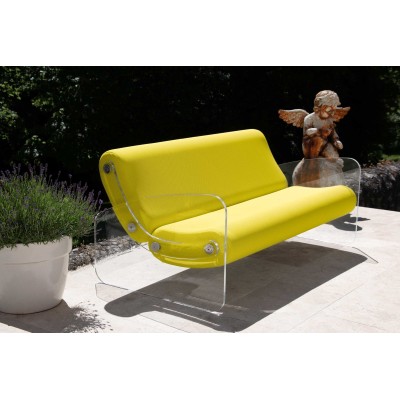 Designer-Sofa MW01 aus Acrylglas - Schaumstoffsitz - Handgefertigt in Frankreich. Designer-Sofa MW01 aus Acrylglas - Schaumstoffsitz - Handgefertigt in Frankreich.