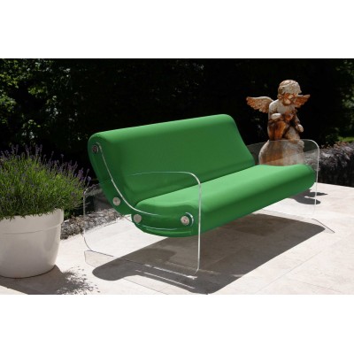 Designer-Sofa MW01 aus Acrylglas - Schaumstoffsitz - Handgefertigt in Frankreich. Designer-Sofa MW01 aus Acrylglas - Schaumstoffsitz - Handgefertigt in Frankreich.
