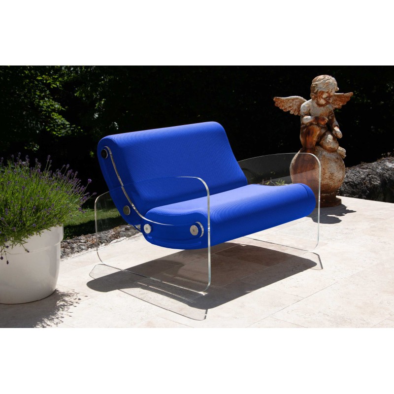 Fauteuil XL design MW03 en verre acrylique - Assise en mousse - Fait main en France. Fauteuil XL design MW03 en verre acrylique - Assise en mousse - Fait main en France.