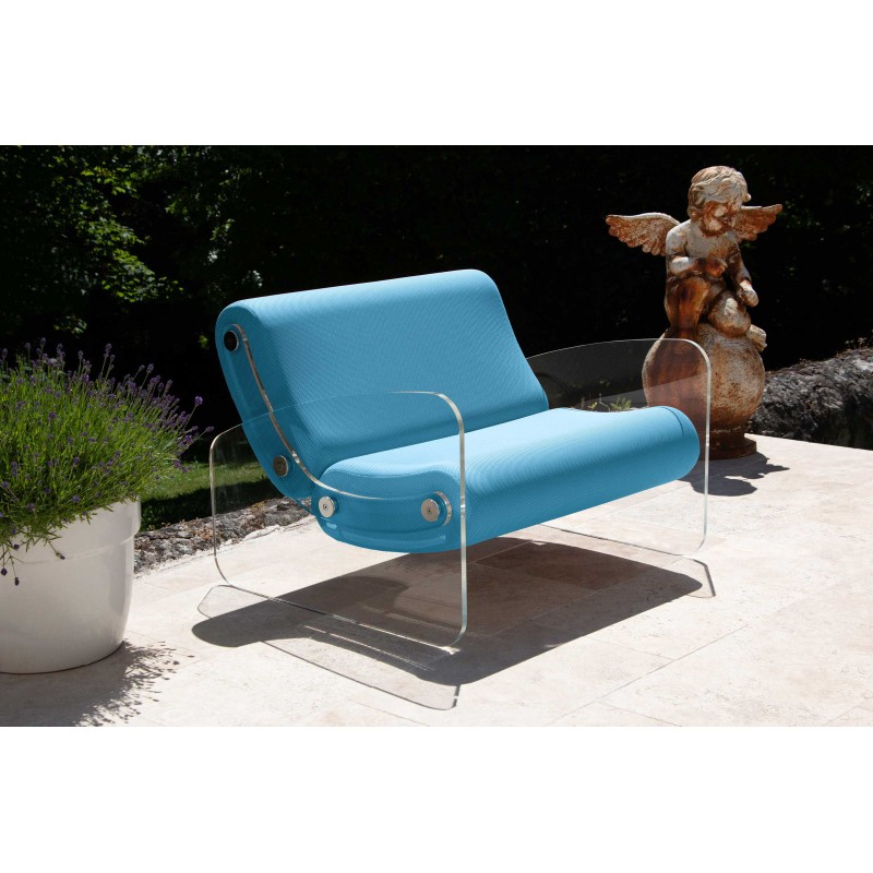 Fauteuil XL design MW03 en verre acrylique - Assise en mousse - Fait main en France. Fauteuil XL design MW03 en verre acrylique - Assise en mousse - Fait main en France.