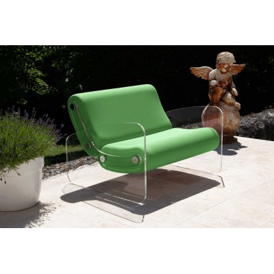 Fauteuil XL design MW03 en verre acrylique - Assise en mousse - Fait main en France. Fauteuil XL design MW03 en verre acrylique - Assise en mousse - Fait main en France.