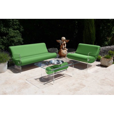 Fauteuil XL design MW03 en verre acrylique - Assise en mousse - Fait main en France. Fauteuil XL design MW03 en verre acrylique - Assise en mousse - Fait main en France.