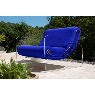 Fauteuil XL design MW03 en verre acrylique - Assise en mousse - Fait main en France. Fauteuil XL design MW03 en verre acrylique - Assise en mousse - Fait main en France.