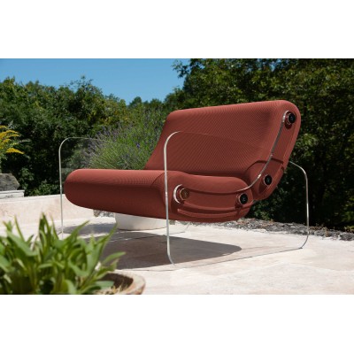 Fauteuil XL design MW03 en verre acrylique - Assise en mousse - Fait main en France. Fauteuil XL design MW03 en verre acrylique - Assise en mousse - Fait main en France.