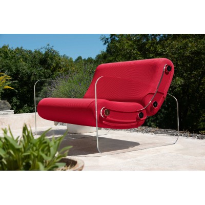 Fauteuil XL design MW03 en verre acrylique - Assise en mousse - Fait main en France. Fauteuil XL design MW03 en verre acrylique - Assise en mousse - Fait main en France.