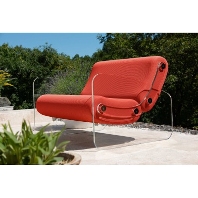 Fauteuil XL design MW03 en verre acrylique - Assise en mousse - Fait main en France. Fauteuil XL design MW03 en verre acrylique - Assise en mousse - Fait main en France.