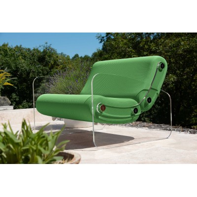 Fauteuil XL design MW03 en verre acrylique - Assise en mousse - Fait main en France. Fauteuil XL design MW03 en verre acrylique - Assise en mousse - Fait main en France.