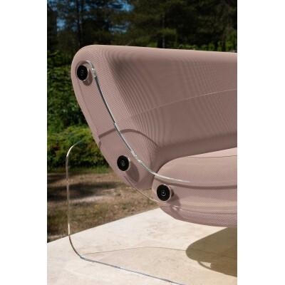 Outdoor and indoor design armchair MW03 XL - Foam seat - Handmade in France.