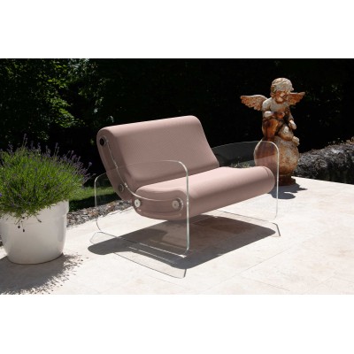 Fauteuil XL design MW03 en verre acrylique - Assise en mousse - Fait main en France. Fauteuil XL design MW03 en verre acrylique - Assise en mousse - Fait main en France.