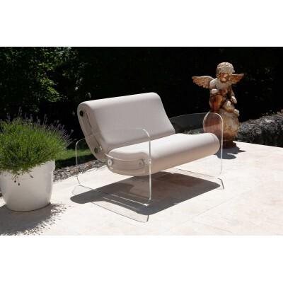 Design Sessel für den Außen und Innenbereich MW03 XL - Sitzfläche aus Schaumstoff - Handgefertigt in Frankreich.