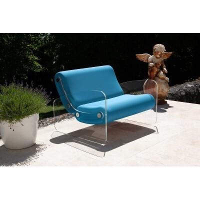 Design Sessel für den Außen und Innenbereich MW03 XL - Sitzfläche aus Schaumstoff - Handgefertigt in Frankreich.