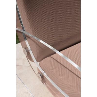 Outdoor and indoor design armchair MW03 XL - Foam seat - Handmade in France.