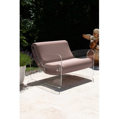 Fauteuil XL design MW03 en verre acrylique - Assise en mousse - Fait main en France. Fauteuil XL design MW03 en verre acrylique - Assise en mousse - Fait main en France.