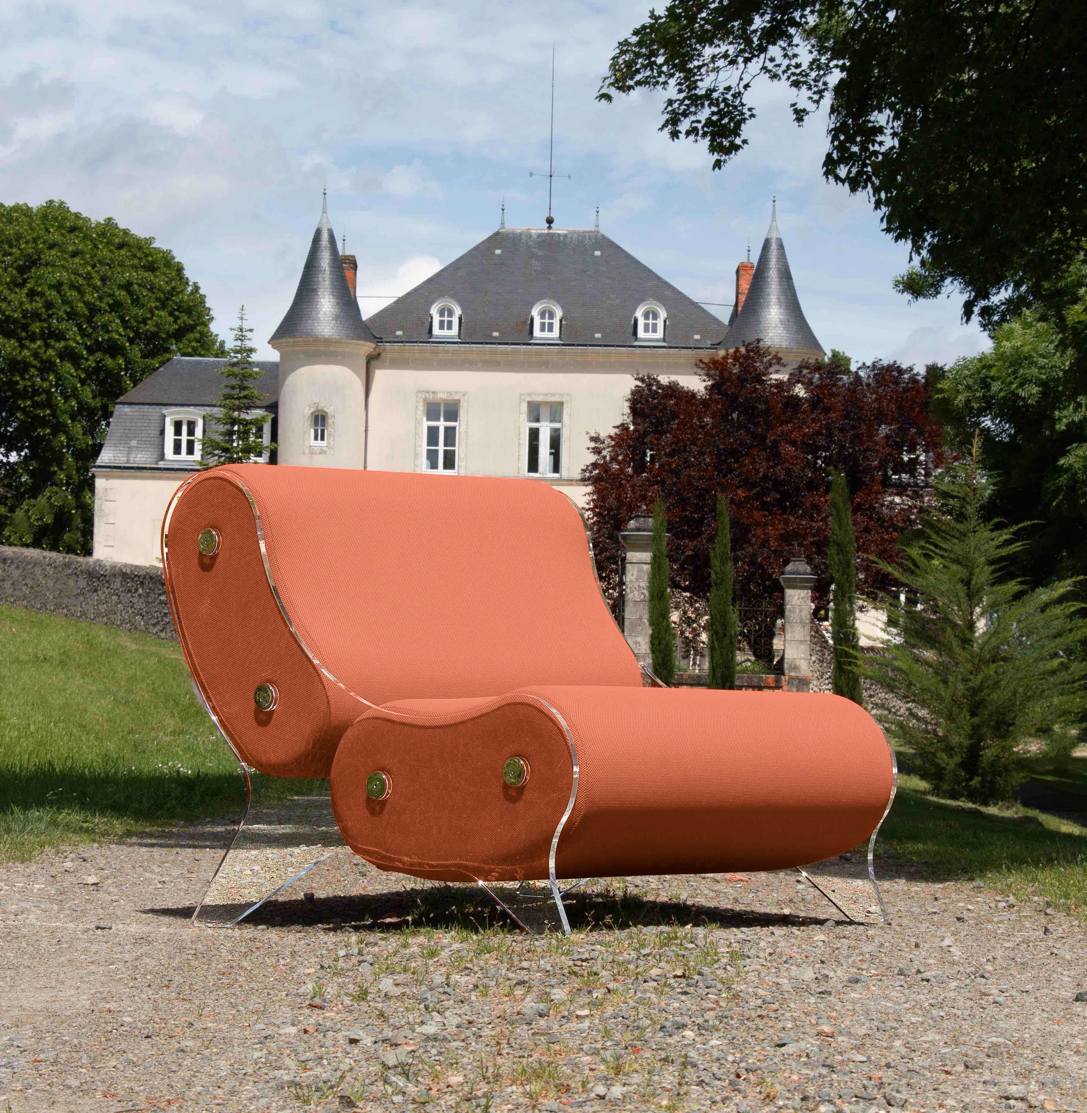 Armchair MW06 Design - acrylic glass - Handmade in France.
