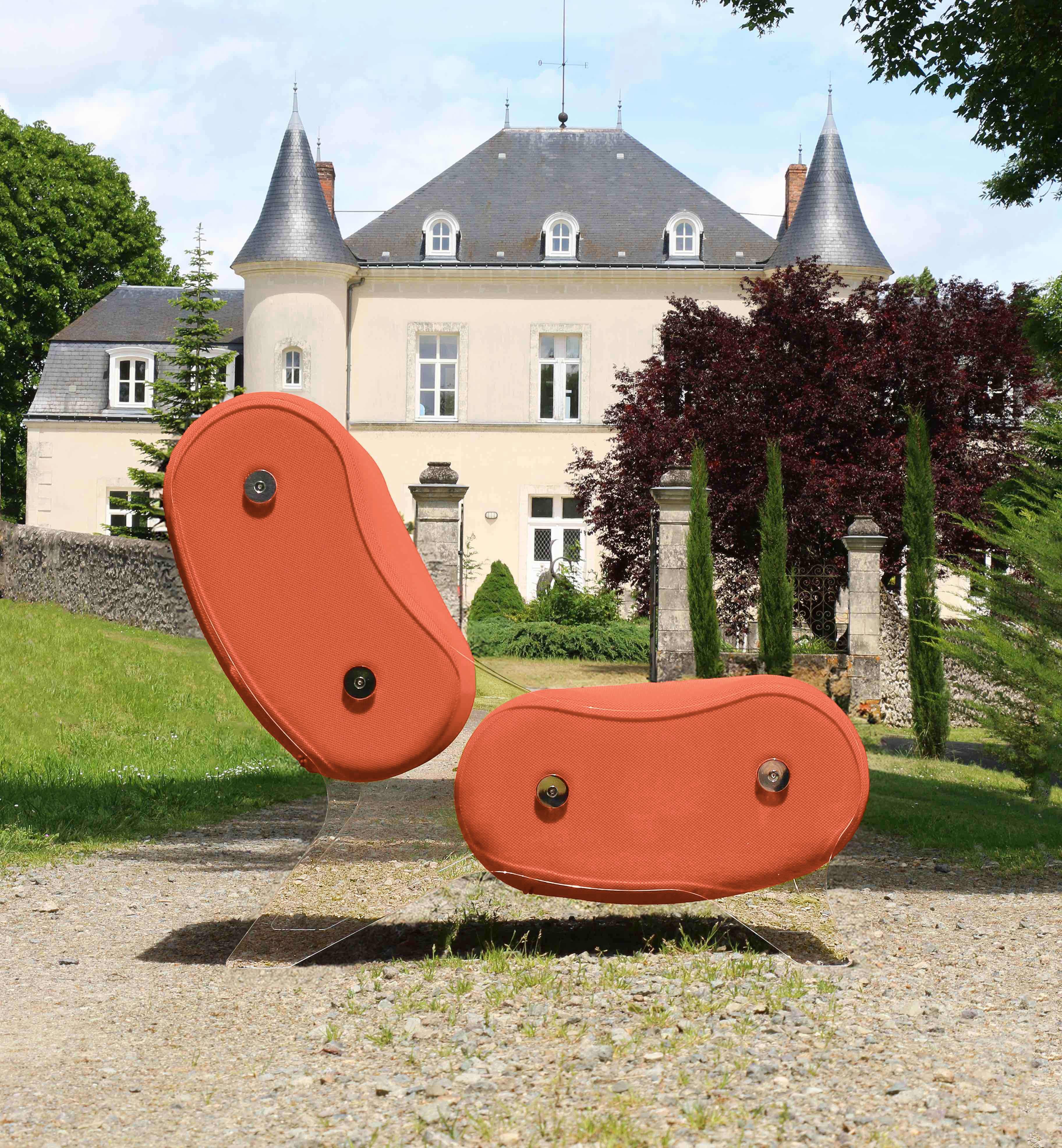 Armchair MW06 Design - acrylic glass - Handmade in France.