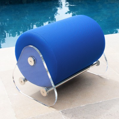 Pouf design MW06 en verre acrylique - Fait main en France.