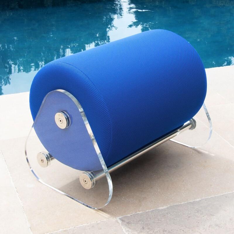 Pouf design MW06 en PMMA - Fait main en France.