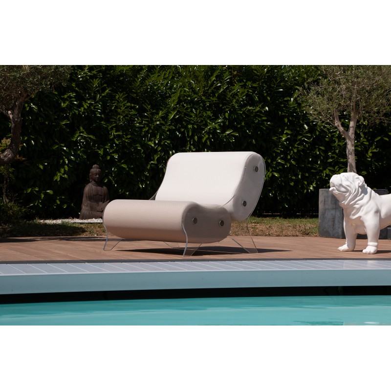 Fauteuil design MW06 en verre acrylique - Fait main en France.