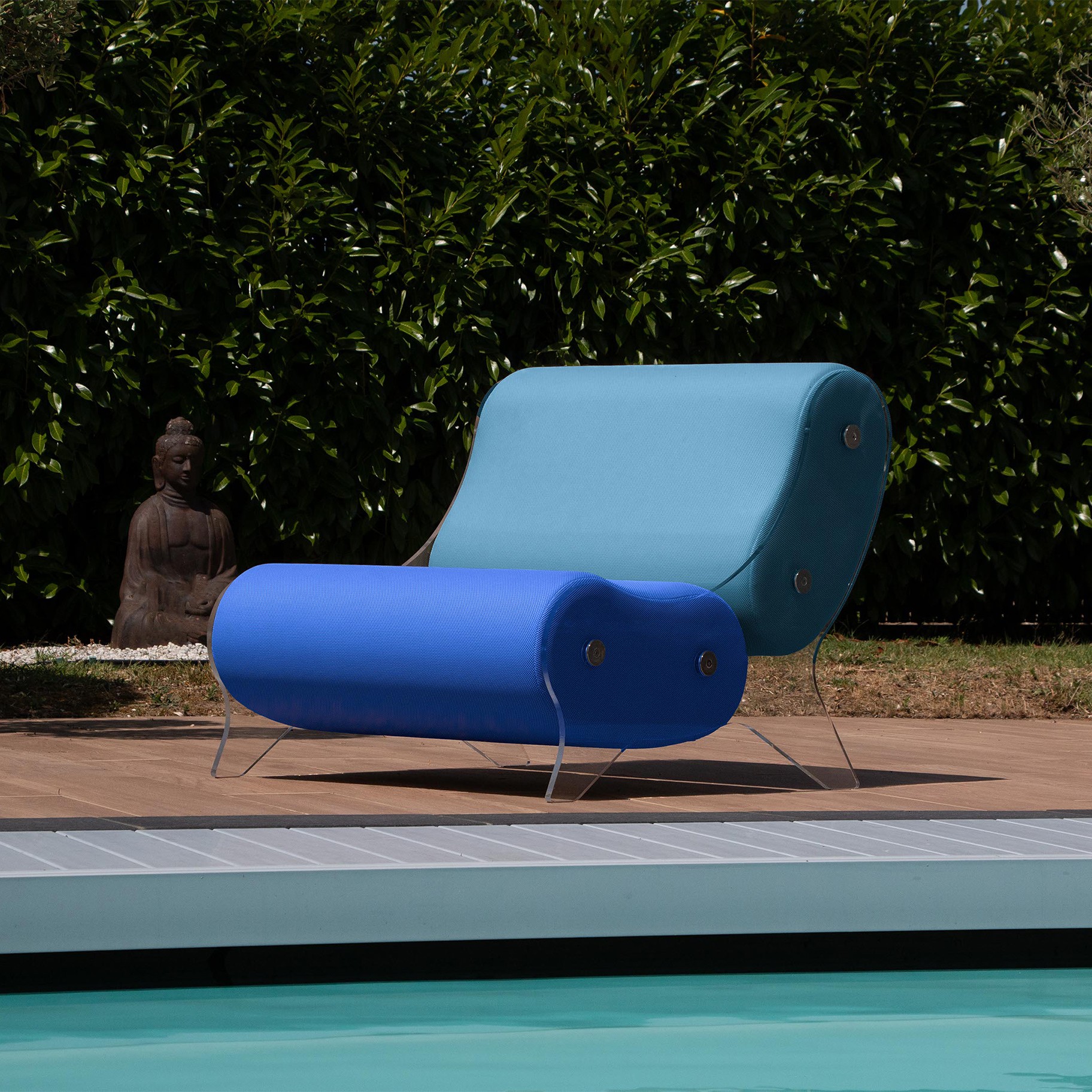 Fauteuil design MW06 en verre acrylique - Fait main en France.