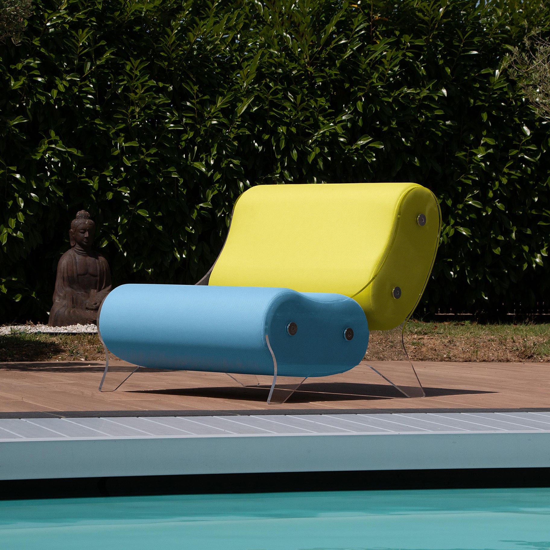 Fauteuil design MW06 en verre acrylique - Fait main en France.