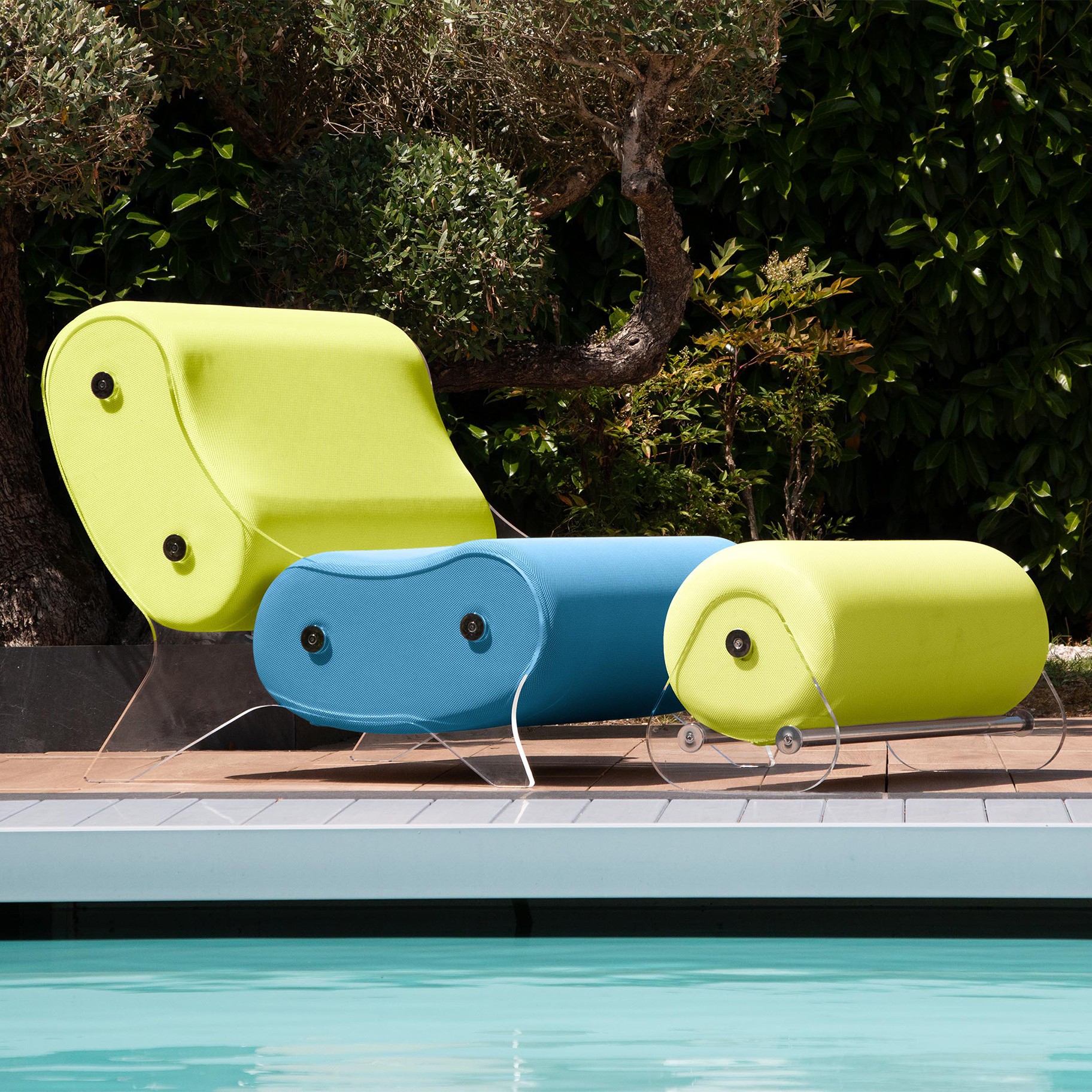 Fauteuil design MW06 en verre acrylique - Fait main en France.