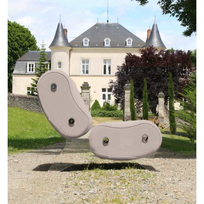 Fauteuil design MW06 en verre acrylique - Fait main en France.