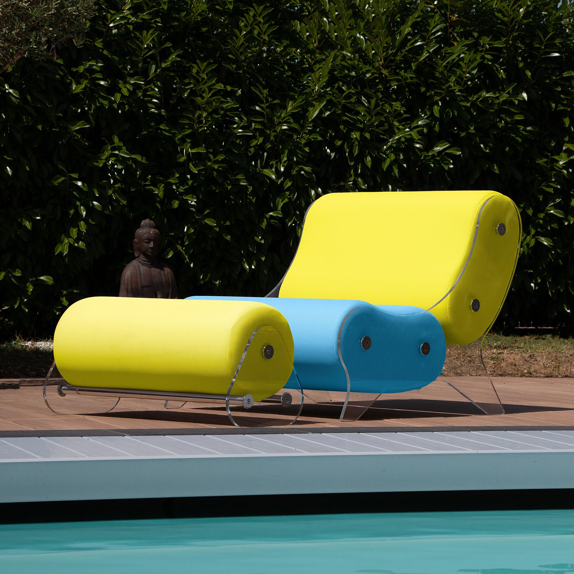Fauteuil design MW06 en verre acrylique - Fait main en France.